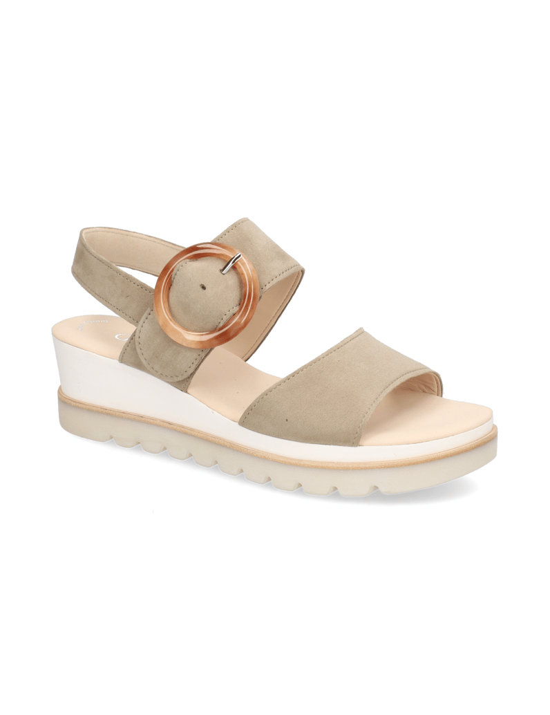 Gabor-Veloursleder-Sandale-weiss