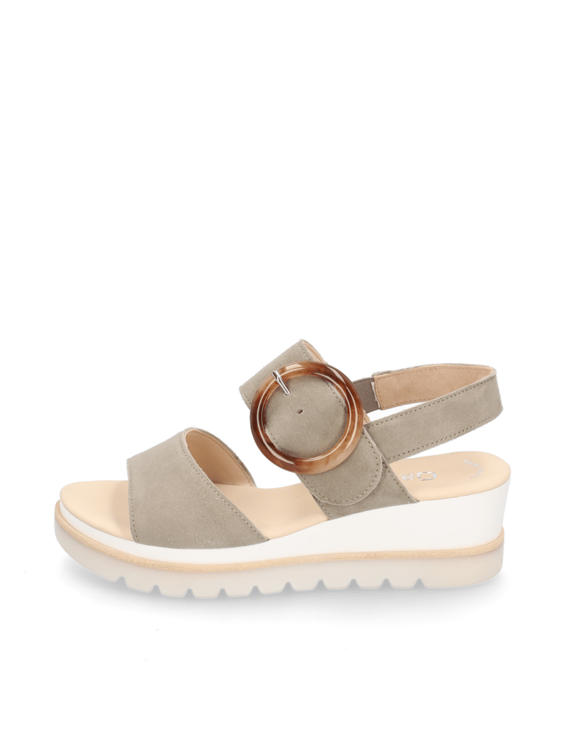 Gabor-Veloursleder-Sandale-weiss