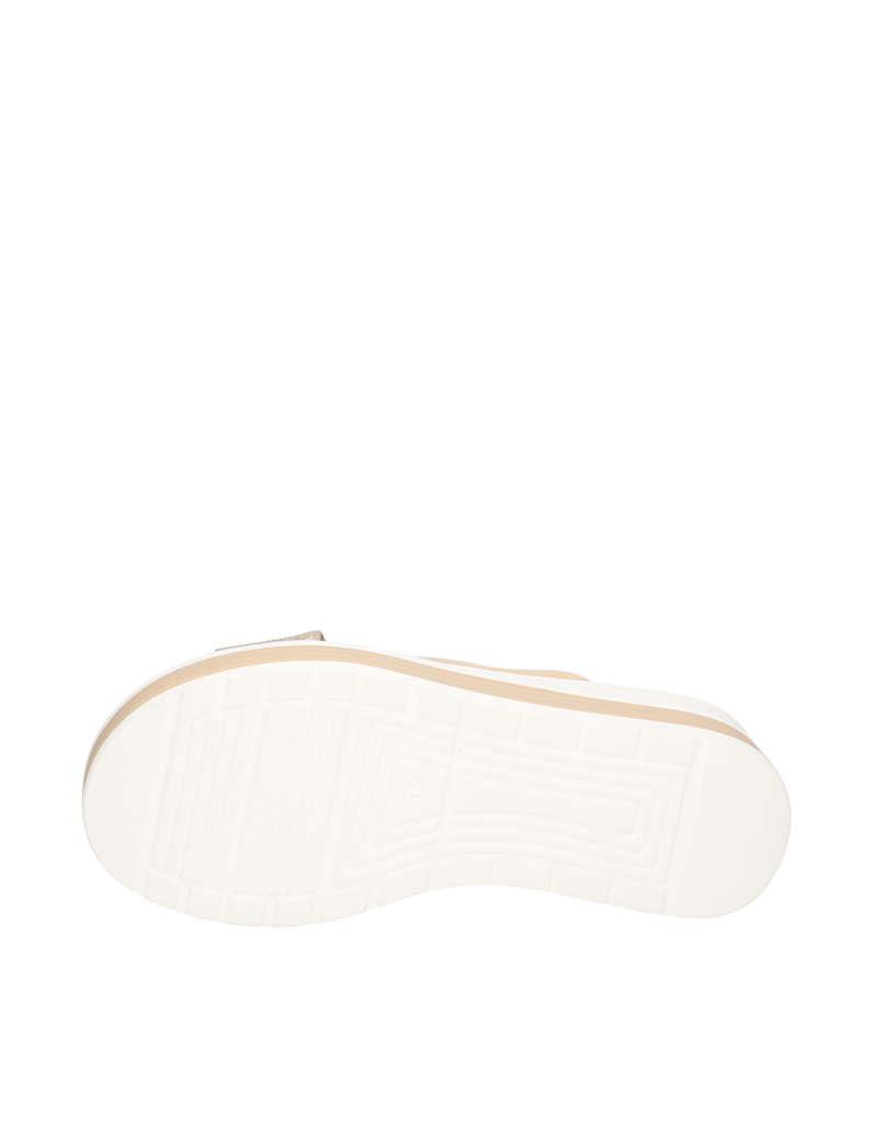 POE-Lederkombination-Keilsandale-šedá