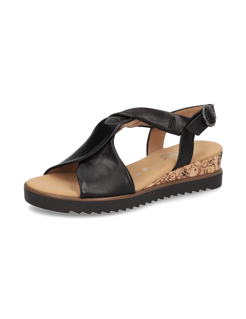 Gabor-Glattleder-Sandale-silber