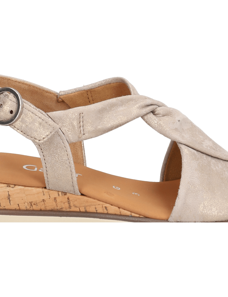 Gabor-Veloursleder-Sandale-silber