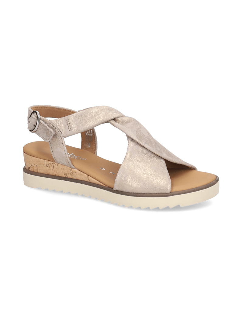 Gabor-Nubukleder-Sandale-silber