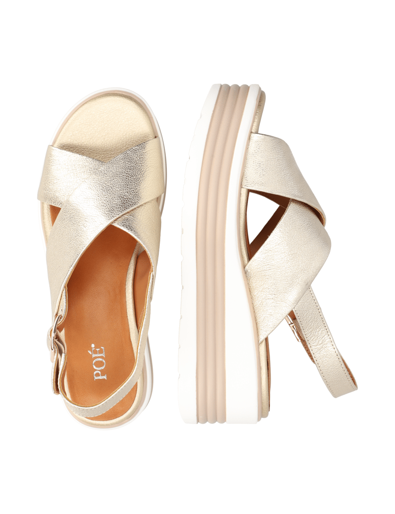 POE-Glattleder-Sandale