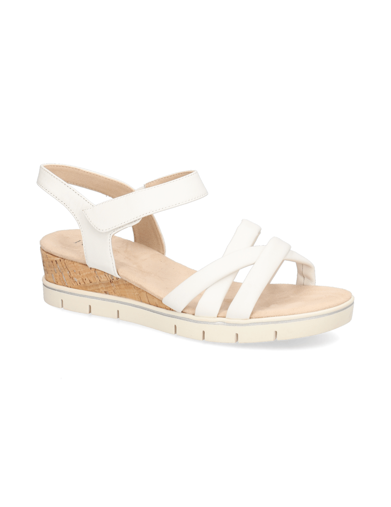 POE-hladká-kůže-sandály-na-klínku-bílá