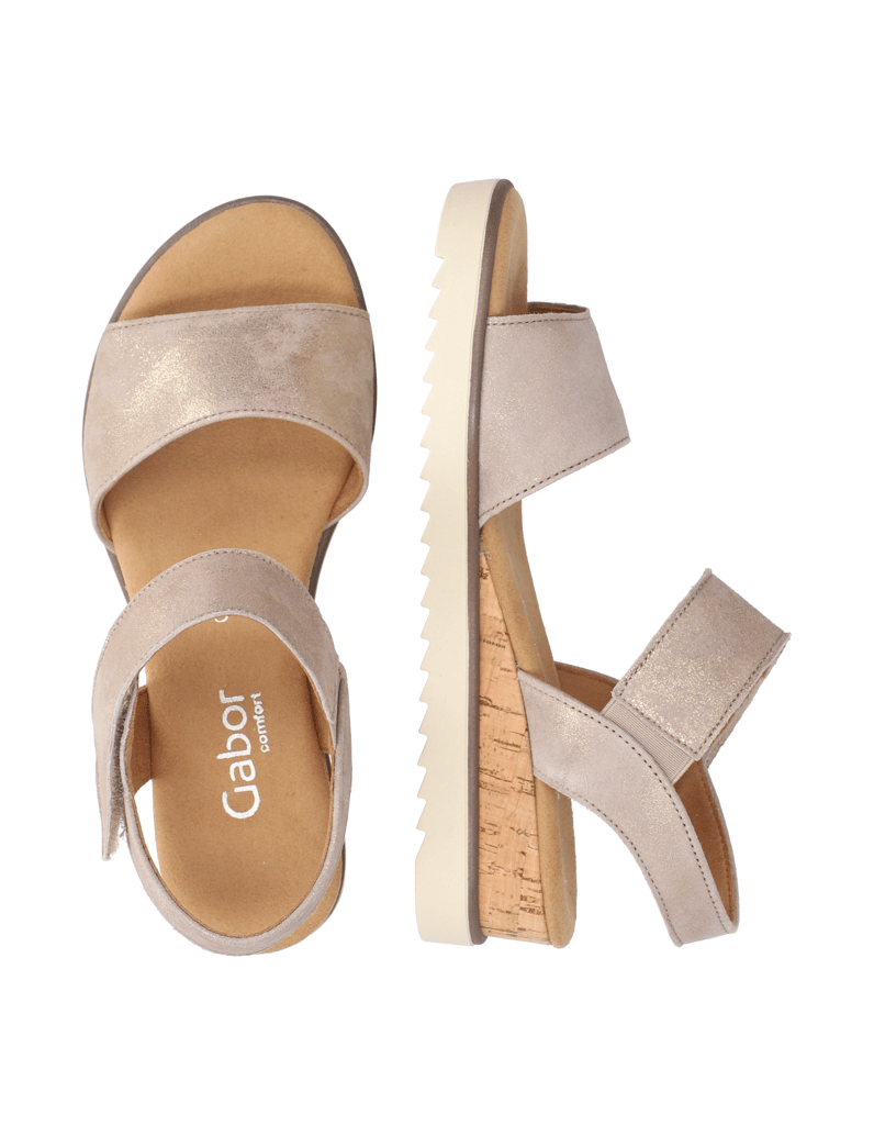 Gabor-Veloursleder-Sandale-grau