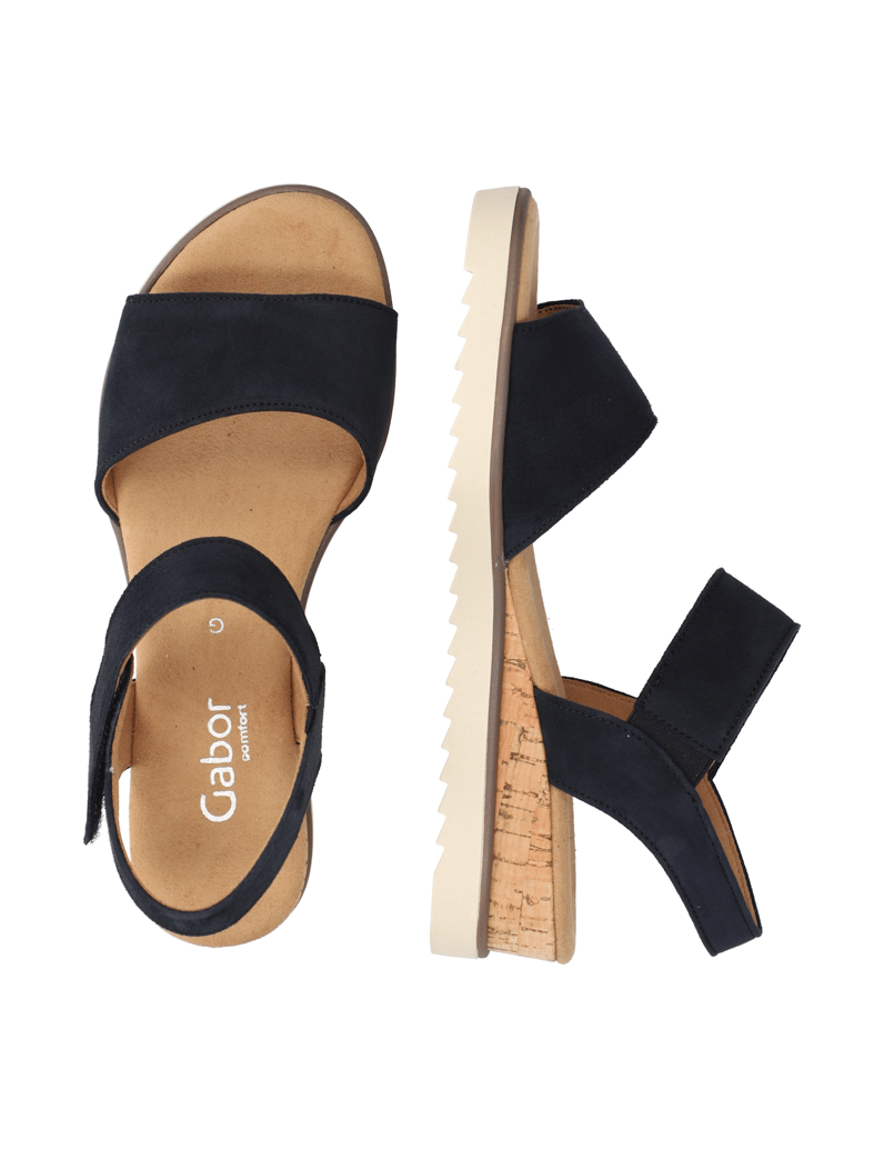 Gabor-Veloursleder-Sandale-grau