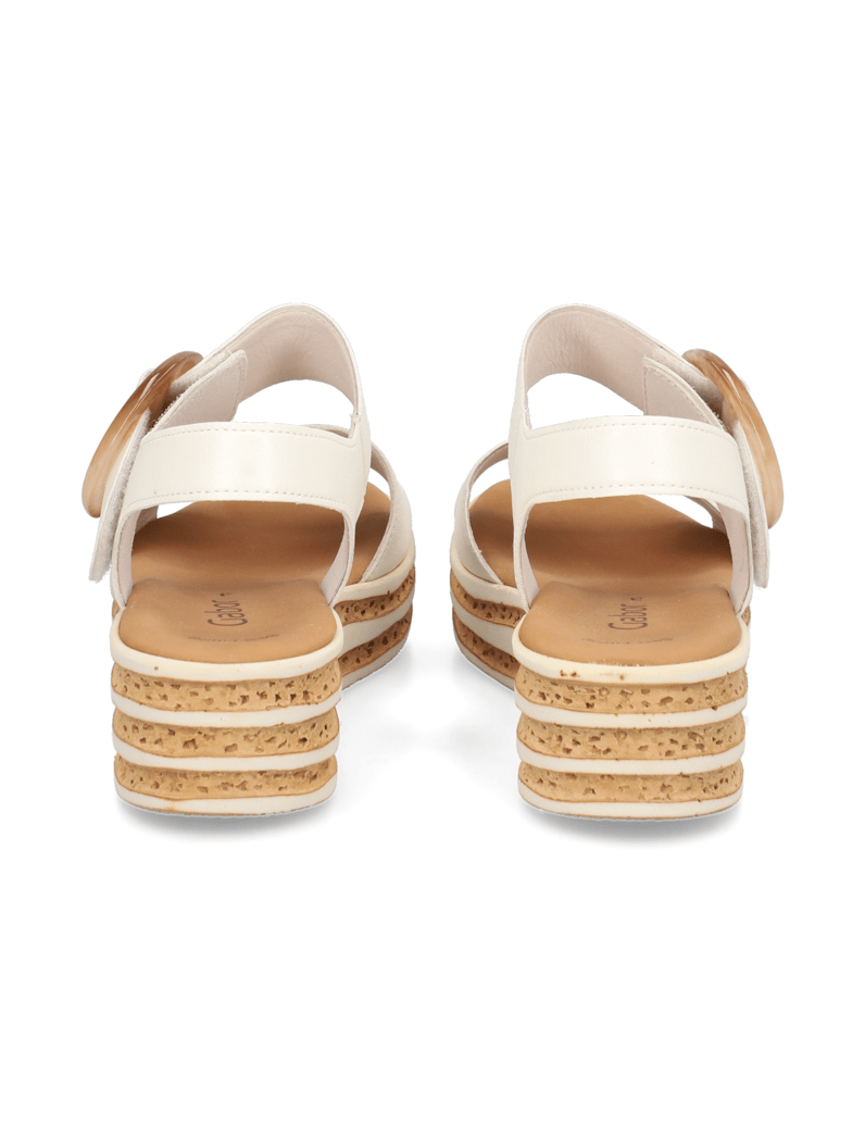 Gabor-hladká-kůže-sandály-bílá