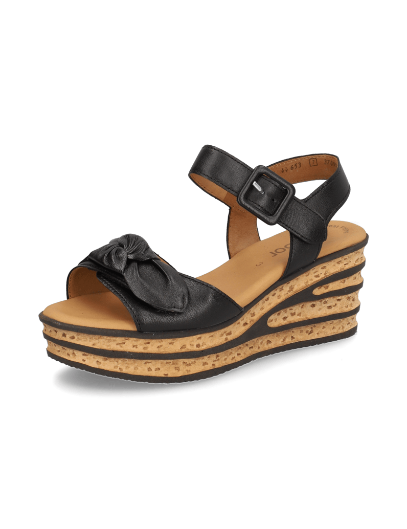 Gabor-hladká-kůže-sandály-na-klínku