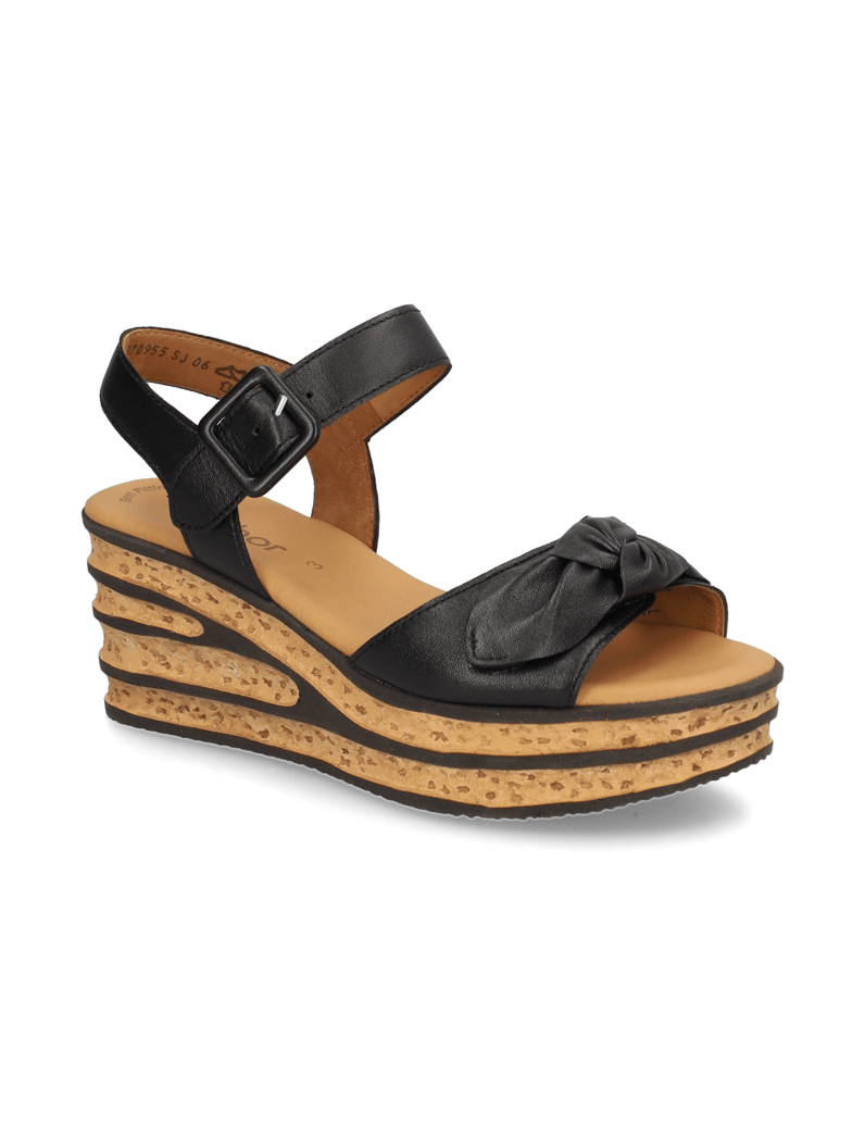 Gabor-hladká-kůže-sandály-na-klínku