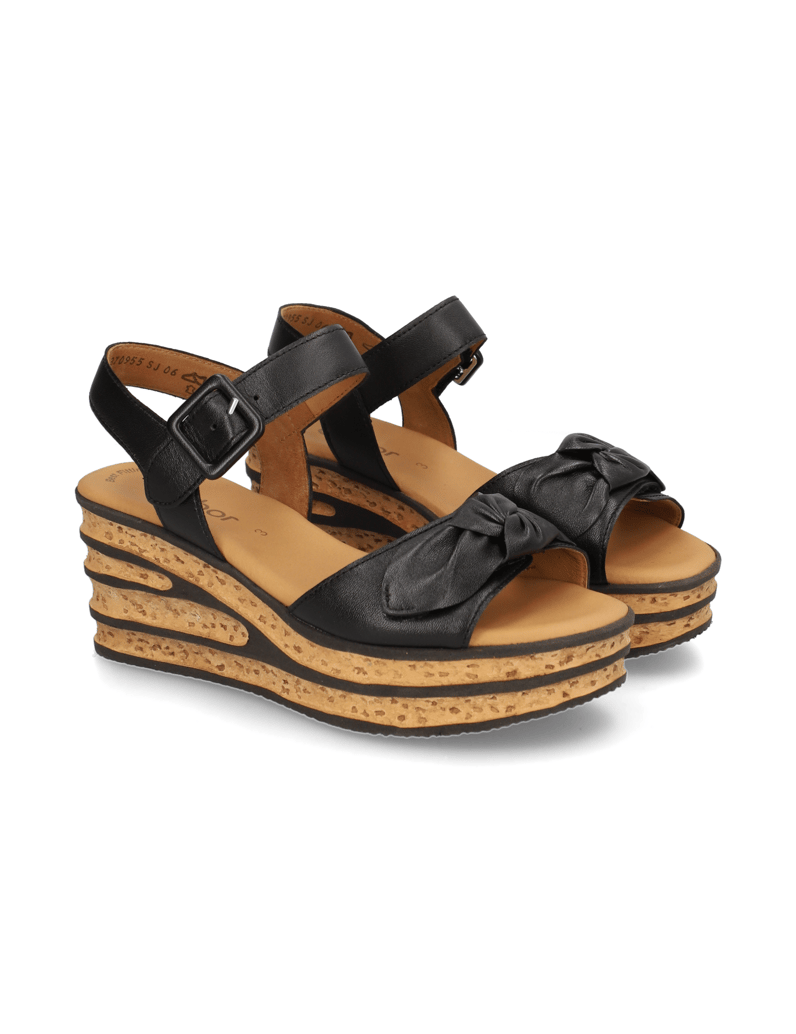 Gabor-hladká-kůže-sandály-na-klínku