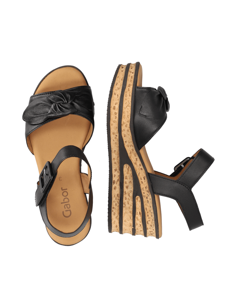 Gabor-hladká-kůže-sandály-na-klínku