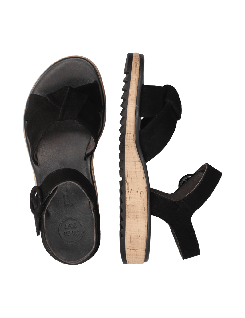 PAUL-GREEN-Veloursleder-Sandale-beige