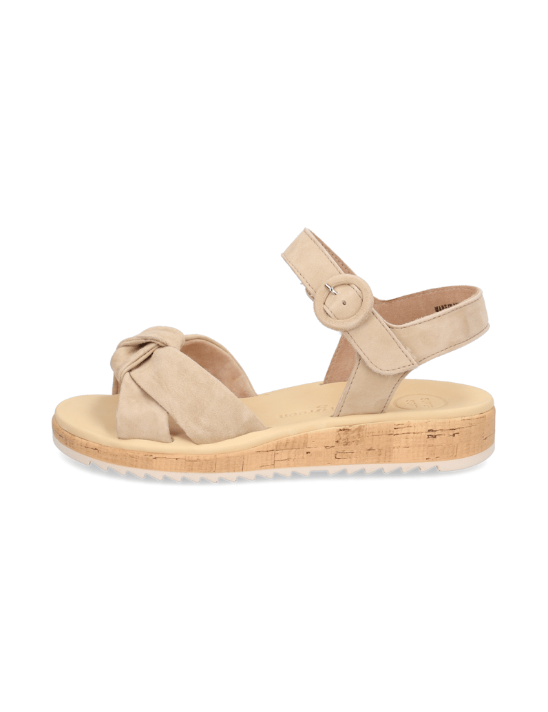 PAUL-GREEN-Veloursleder-Sandale-beige