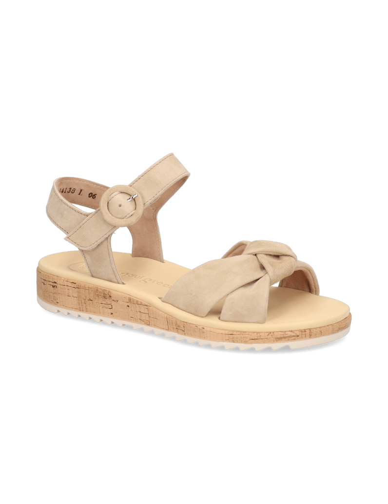 PAUL-GREEN-Veloursleder-Sandale-beige