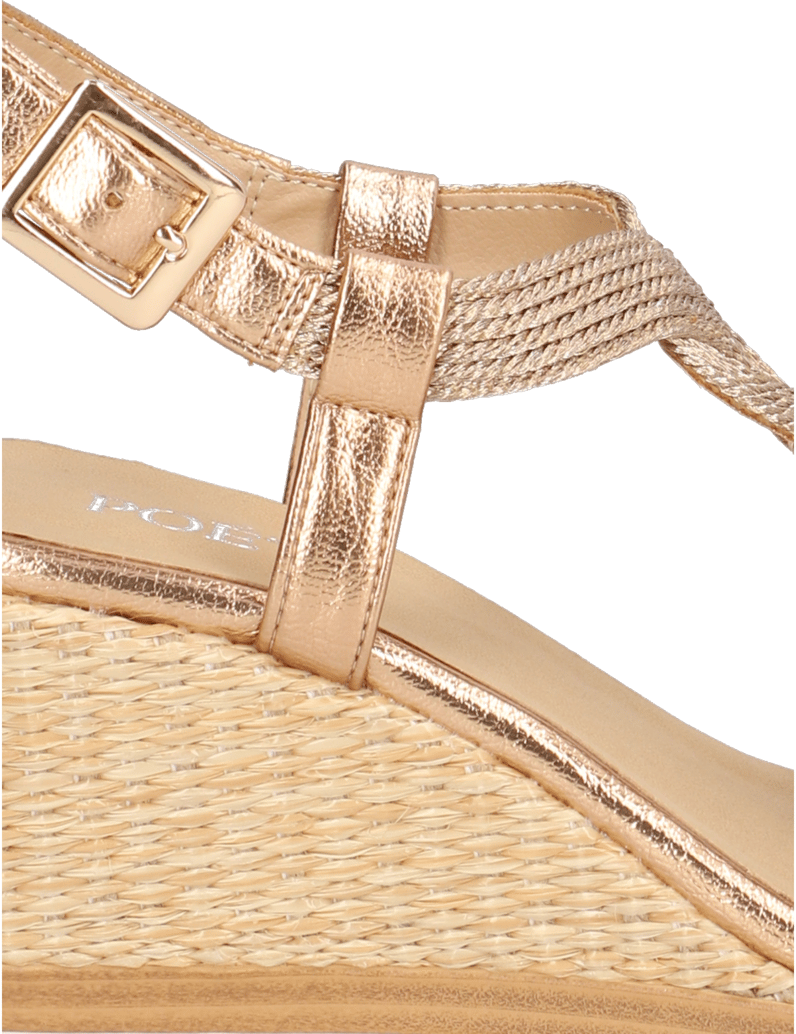 POE-Textil-Keilsandale-gold
