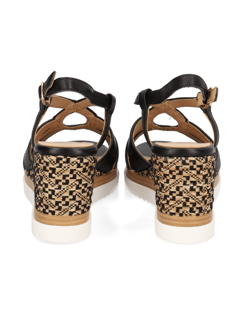 POE-hladká-kůže-sandály-na-klínku-černá