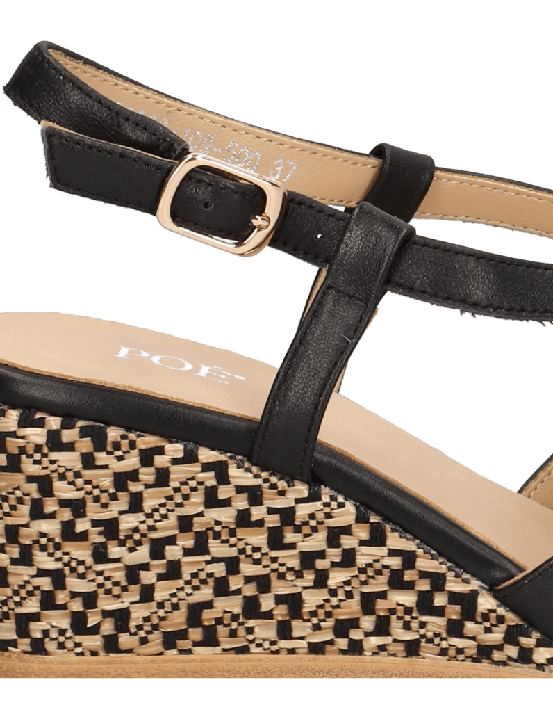 POE-hladká-kůže-sandály-na-klínku-černá