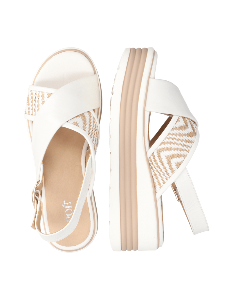 POE-Lederkombination-Sandale-weiss