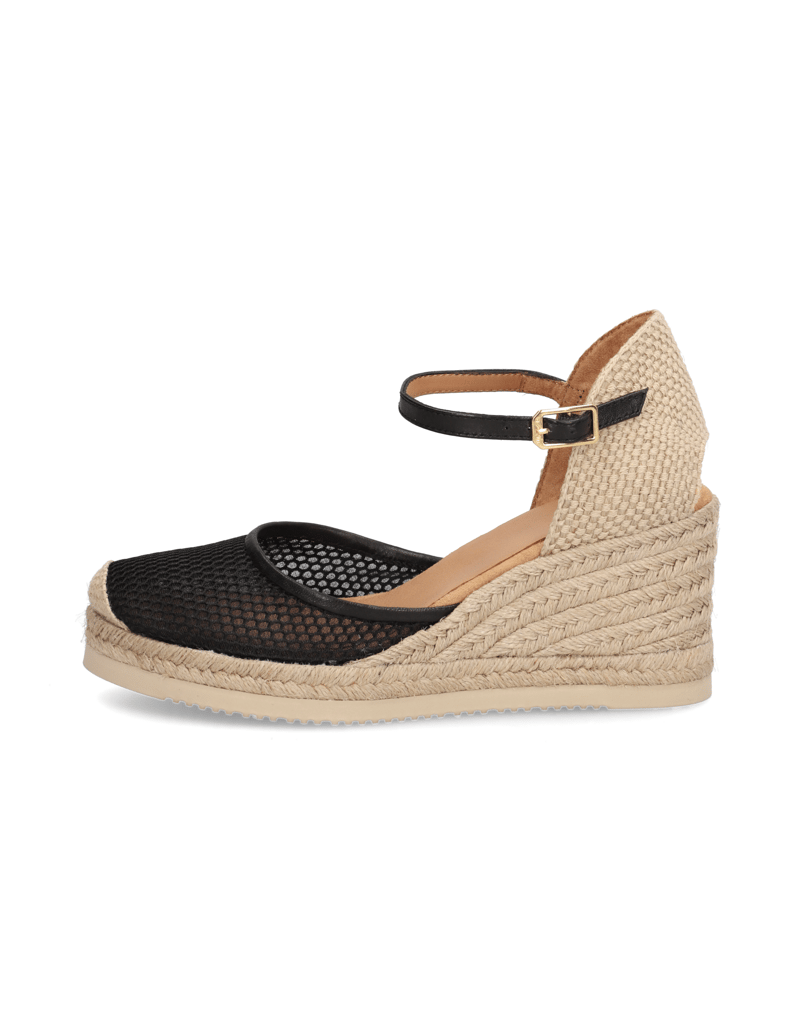 Unisa-Textil-Keilsandale-schwarz