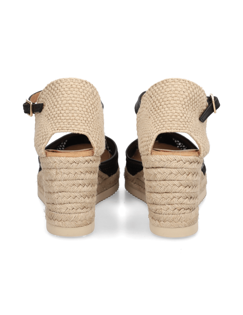 Unisa-Textil-Keilsandale-schwarz