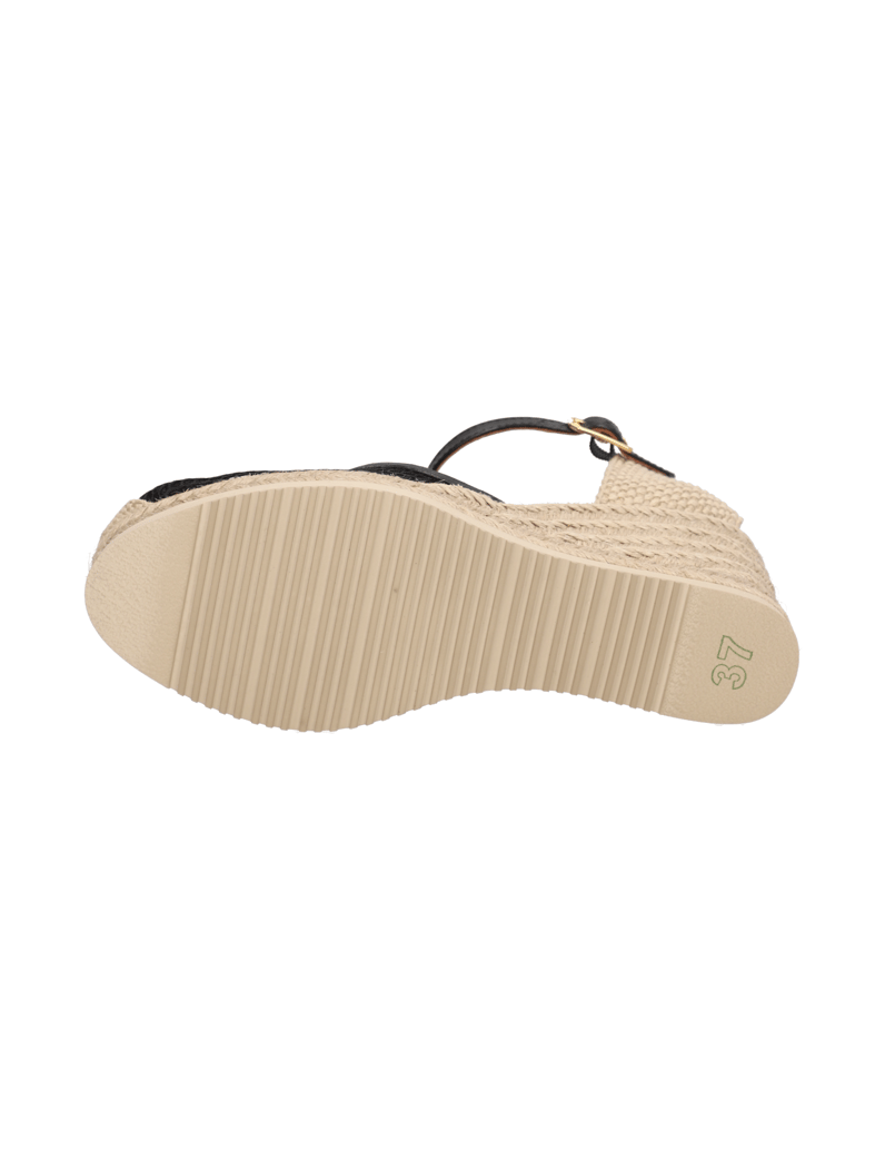 Unisa-Textil-Keilsandale-schwarz