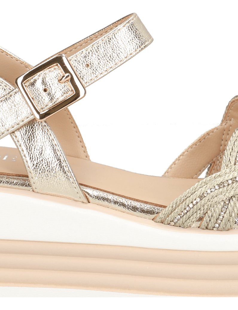 POE-textil-sandály-zlatá