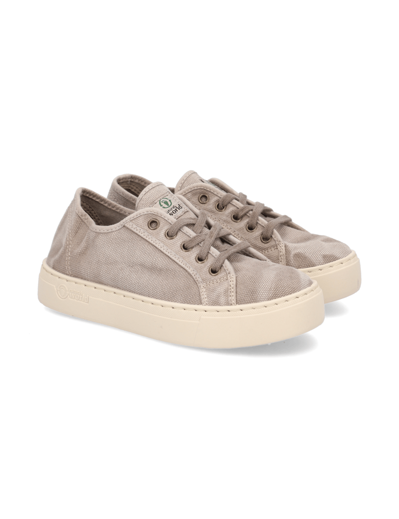 Natural-World-Baumwolle-Sneaker-grau