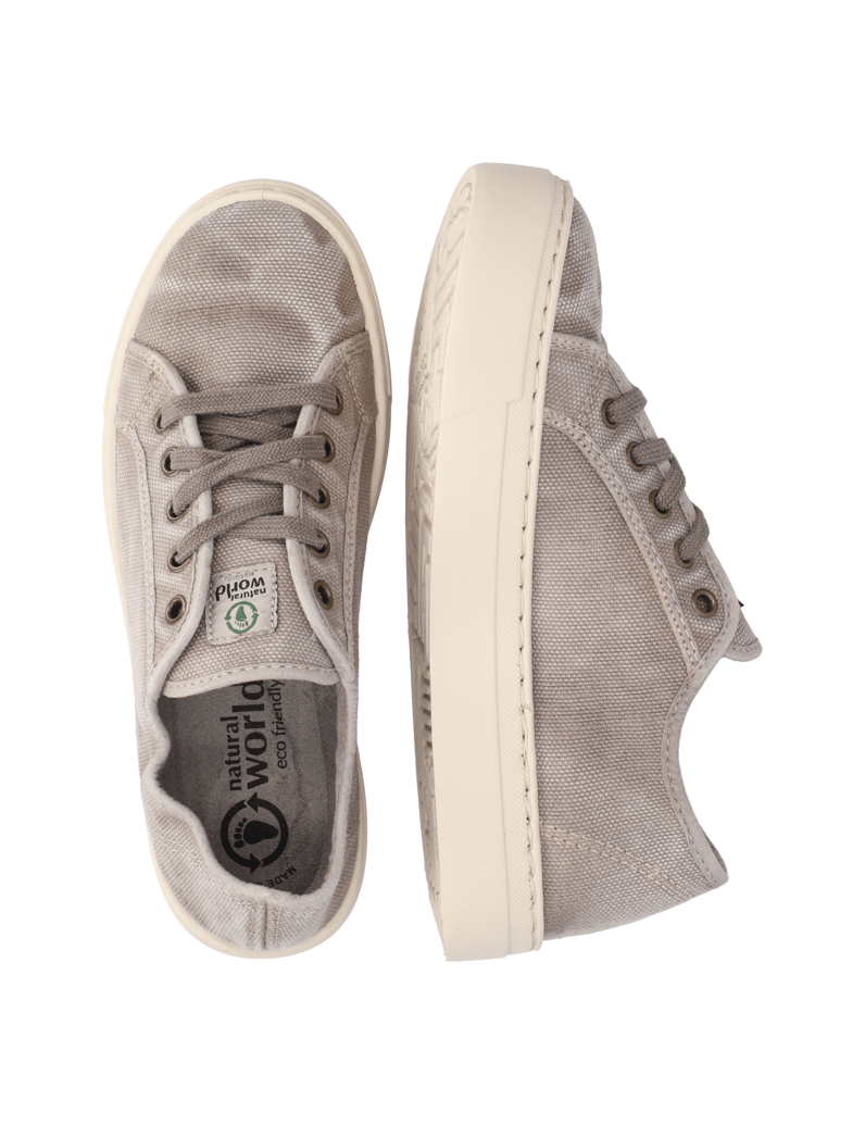 Natural-World-Baumwolle-Sneaker-grau