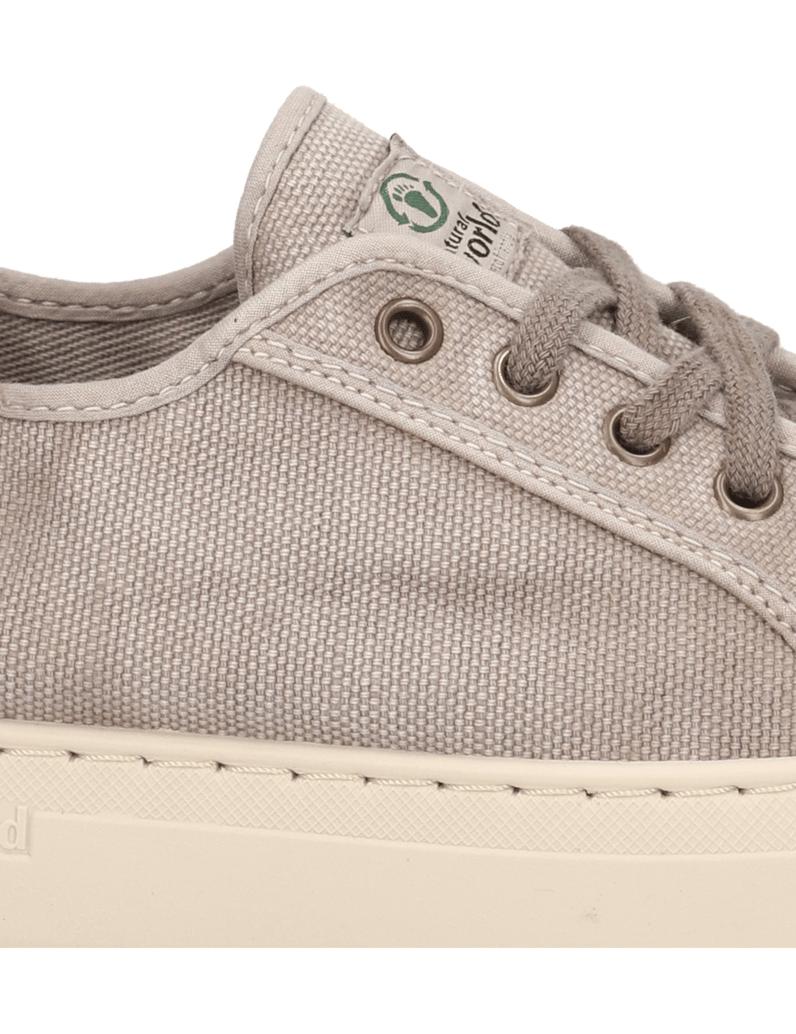 Natural-World-Baumwolle-Sneaker-grau