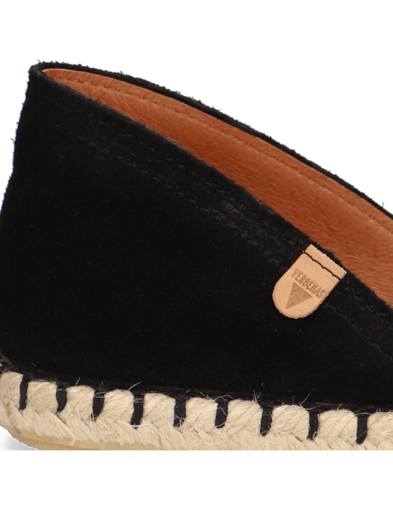 Verbenas-Veloursleder-Espadrille-schwarz