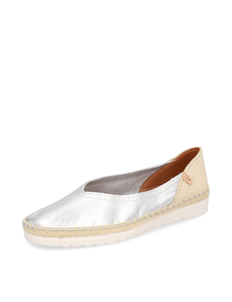 Verbenas-Glattleder-Slipper-sportiv-weiss