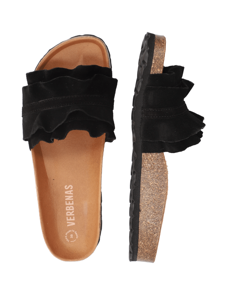Verbenas-pantofle---velur-černá