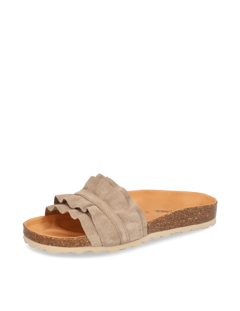 Verbenas-Veloursleder-Pantoffel-schwarz