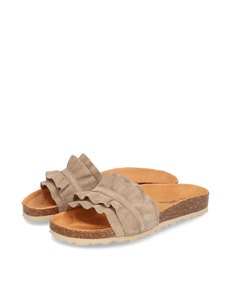 Verbenas-Veloursleder-Pantoffel-schwarz