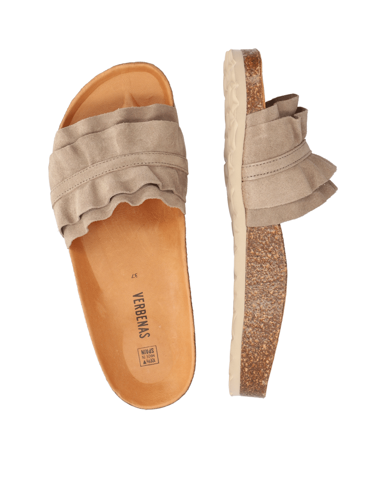 Verbenas-Veloursleder-Pantoffel-schwarz