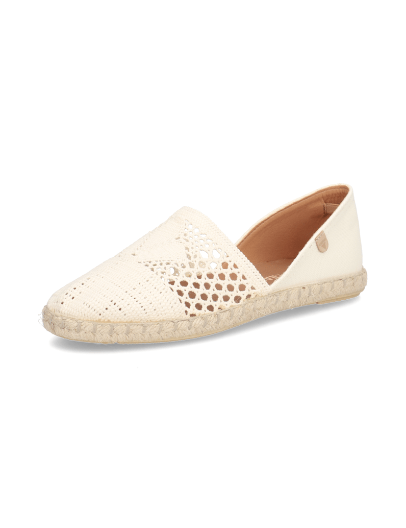 Verbenas-Veloursleder-Espadrille-bílá