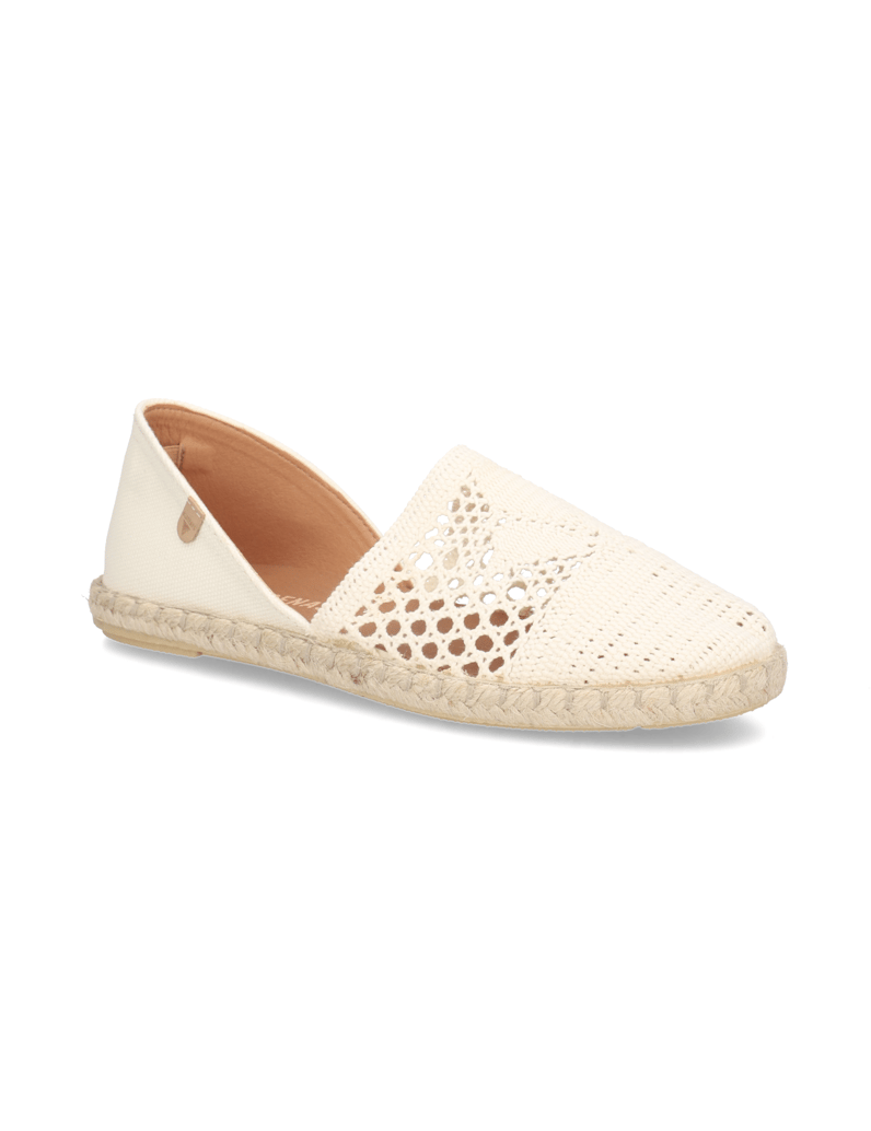Verbenas-Veloursleder-Espadrille-bílá