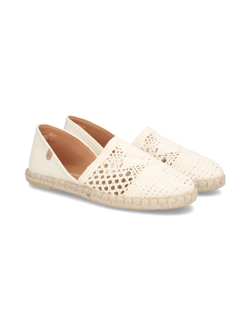 Verbenas-Veloursleder-Espadrille-bílá