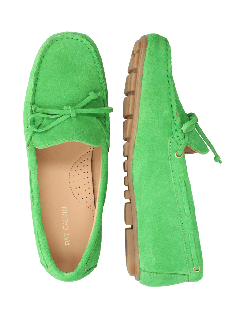 Pat-Calvin-Veloursleder-Slipper-sportiv-grün