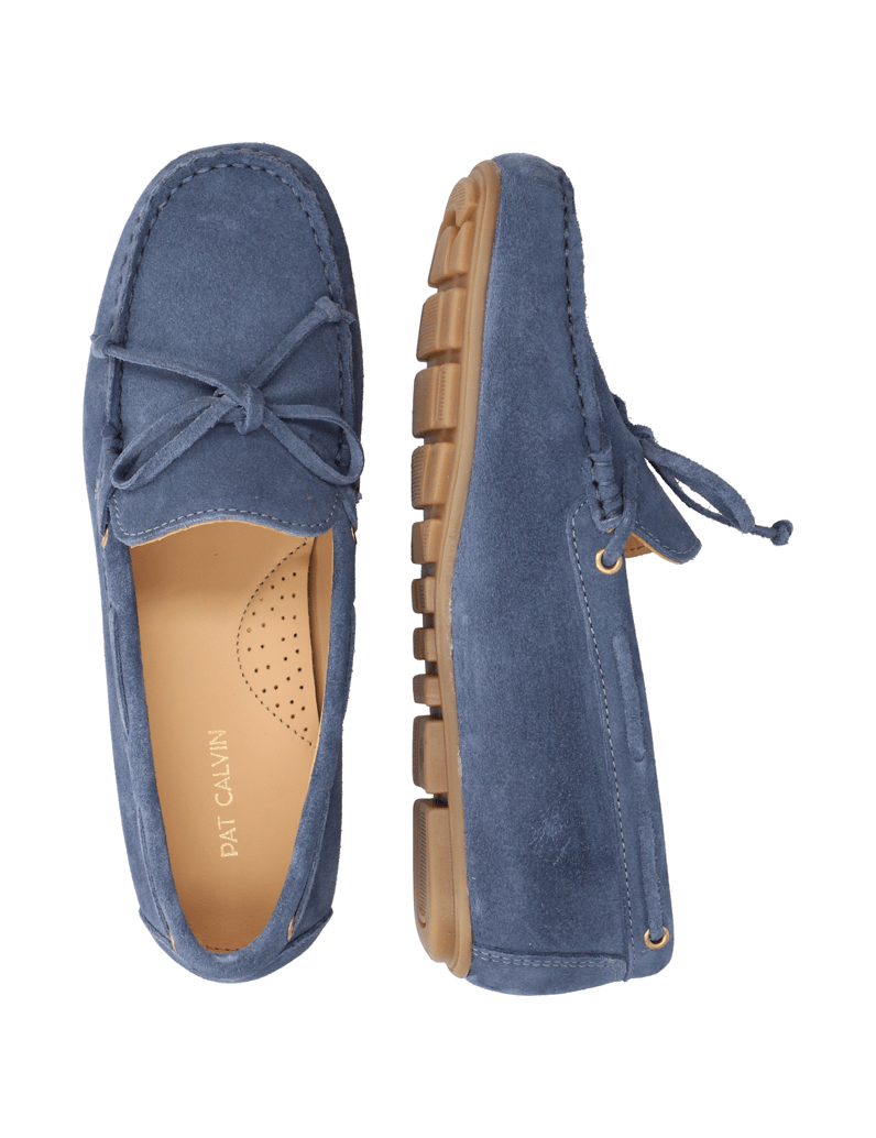 Pat-Calvin-Veloursleder-Slipper-sportiv-zelená