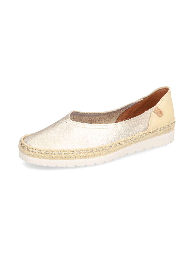 Verbenas-gladko-usnje-slip-on-obutev-zlata