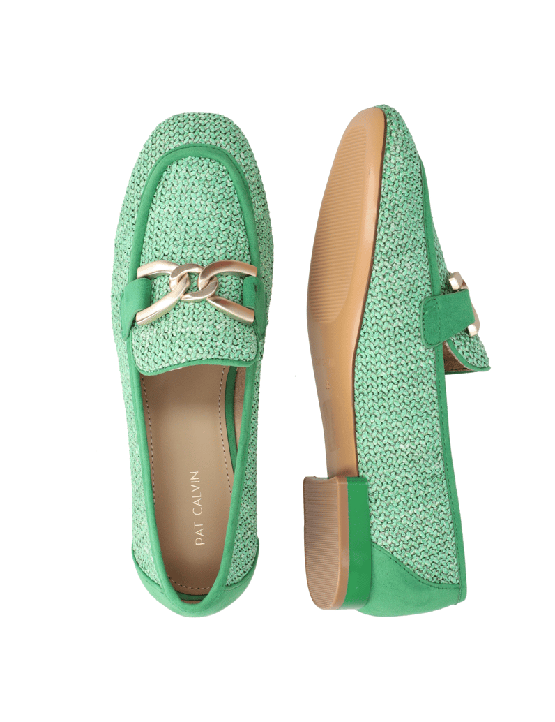 Pat-Calvin-textil-klasická-nazúvacia-obuv-zelená