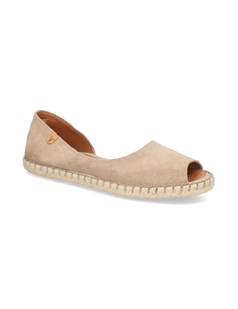 Verbenas-Veloursleder-Espadrille-beige