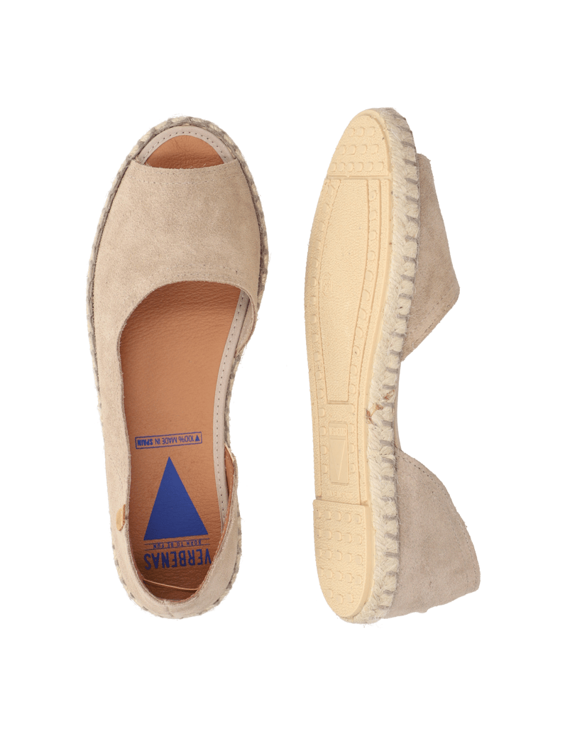 Verbenas-Veloursleder-Espadrille-beige
