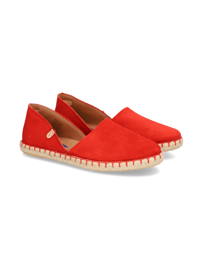 Verbenas-Veloursleder-Espadrille-rot