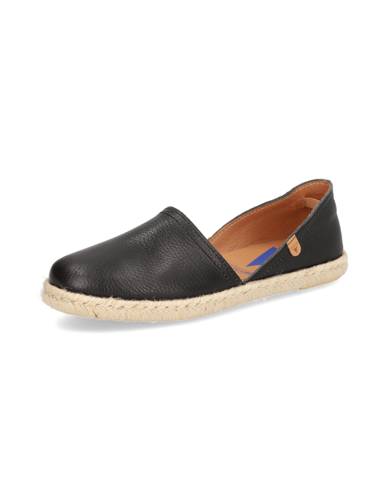 Verbenas-Glattleder-Espadrille-schwarz