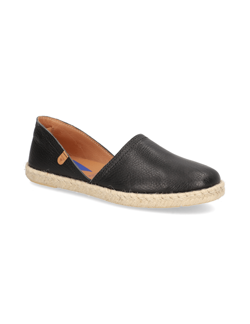 Verbenas-Glattleder-Espadrille-schwarz