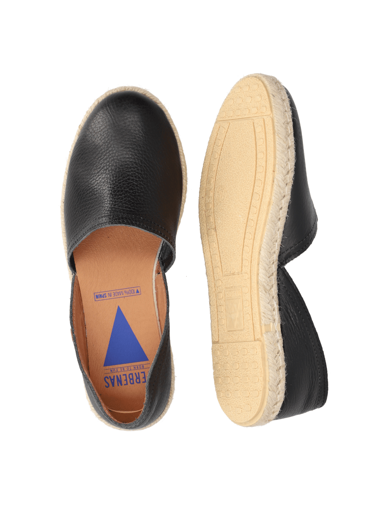 Verbenas-Glattleder-Espadrille-schwarz