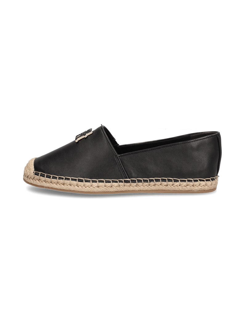 Tommy-Hilfiger-LEATHER-ESPADRILLE-černá