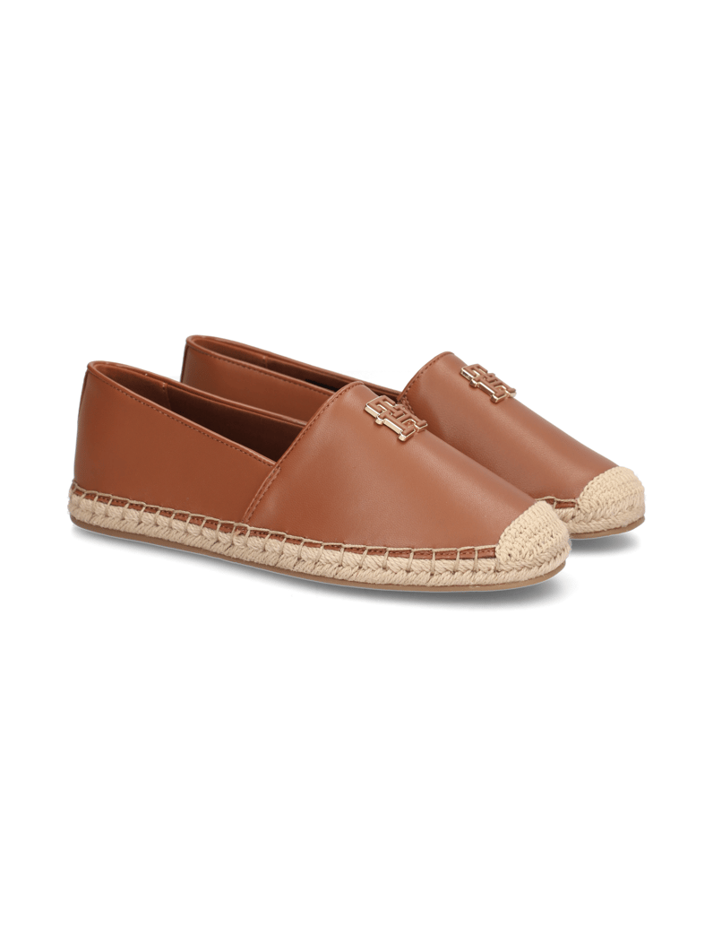Tommy-Hilfiger-LEATHER-ESPADRILLE-črna